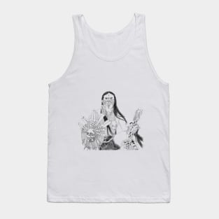 Guerrero escudo calavera Tank Top